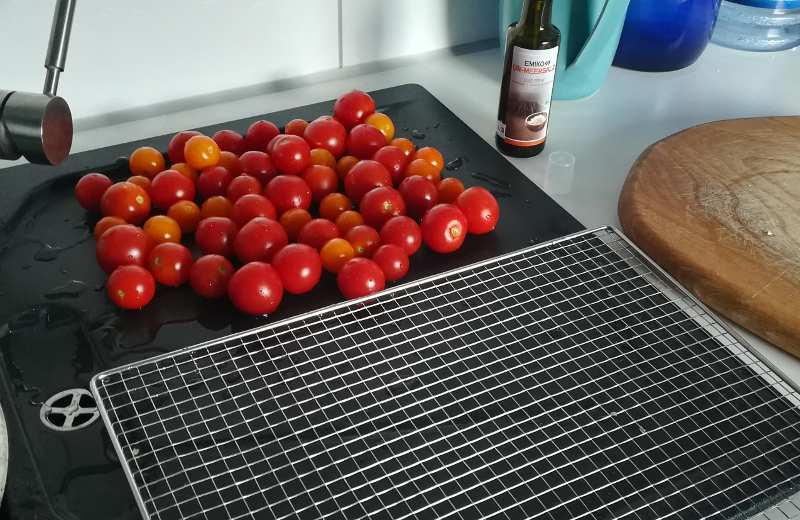 Tomaten Trocknen mit EM